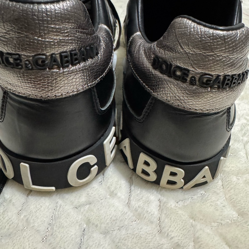 Dolce & Gabbana Black and Silver Sneakers - Picture 12 of 15